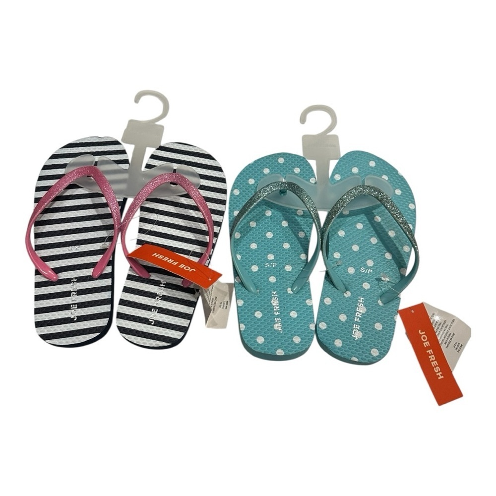 Joe Fresh Flip Flops Set Of 2 Size 12